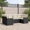 Image de vidaXL Salon de Jardin avec Coussins 6 pcs, Canapés de Terrasse, Ensemble de Meubles de Patio, Mobilier d'Extérieur, Noir 3226259