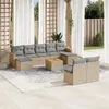 Image de vidaXL Salon de Jardin avec Coussins 10 pcs, Canapés de Terrasse, Ensemble de Meubles de Patio, Mobilier d'Extérieur, 3226381