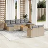 Image de vidaXL Salon de Jardin avec Coussins 10 pcs, Canapés de Terrasse, Ensemble de Meubles de Patio, Mobilier d'Extérieur, 3226409