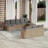 Image de vidaXL Salon de Jardin avec Coussins 10 pcs, Canapés de Terrasse, Ensemble de Meubles de Patio, Mobilier d'Extérieur, 3226416