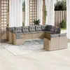 Image de vidaXL Salon de Jardin avec Coussins 12 pcs, Canapés de Terrasse, Ensemble de Meubles de Patio, Mobilier d'Extérieur, 3226444