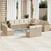 Image de Salon de jardin modulable VIDAXL resine tressee beige 13 pieces x 61.5 x 69