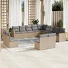 Image de vidaXL Salon de Jardin avec Coussins 13 pcs, Canapés de Terrasse, Ensemble de Meubles de Patio, Mobilier d'Extérieur, 3226486