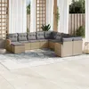 Image de vidaXL Salon de Jardin avec Coussins 11 pcs, Canapés de Terrasse, Ensemble de Meubles de Patio, Mobilier d'Extérieur, 3226570