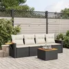 Image de vidaXL Salon de Jardin avec Coussins 5 pcs, Canapés de Terrasse, Ensemble de Meubles de Patio, Mobilier d'Extérieur, Noir 3226616