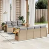 Image de vidaXL Salon de Jardin avec Coussins 8 pcs, Sièges de Patio, Ensemble de Meubles, Mobilier de Terrasse Arrière-cour 3226647