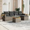 Image de vidaXL Salon de Jardin avec Coussins 6 pcs, Canapés de Terrasse, Ensemble de Meubles de Patio, Mobilier d'Extérieur, Gris 3226767
