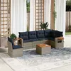 Image de Salon de jardin modulable GENERIQUE resine tressee marron 7 pieces 62 x 62 x 69 cm