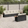 Image de Salon de jardin - vidaXL - 8 pcs - Résine tressée - Housse amovible - Conception modulaire
