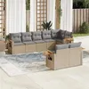 Image de vidaXL Salon de Jardin avec Coussins 8 pcs, Canapés de Terrasse, Ensemble de Meubles de Patio, Mobilier d'Extérieur, Beige 3226990