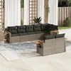 Image de vidaXL Salon de Jardin avec Coussins 8 pcs, Canapés de Terrasse, Ensemble de Meubles de Patio, Mobilier d'Extérieur, Gris 3226991