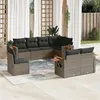 Image de vidaXL Salon de Jardin avec Coussins 8 pcs, Canapés de Terrasse, Ensemble de Meubles de Patio, Mobilier d'Extérieur, Gris 3227005