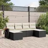 Image de vidaXL Salon de Jardin avec Coussins 6 pcs, Canapés de Terrasse, Ensemble de Meubles de Patio, Mobilier d'Extérieur, Noir 3227057