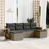 Image de vidaXL Salon de Jardin avec Coussins 6 pcs, Canapés de Terrasse, Ensemble de Meubles de Patio, Mobilier d'Extérieur, Gris 3227061