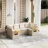 Image de vidaXL Salon de Jardin avec Coussins 6 pcs, Canapés de Terrasse, Ensemble de Meubles de Patio, Mobilier d'Extérieur, Beige 3227101