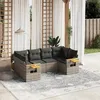 Image de vidaXL Salon de Jardin avec Coussins 6 pcs, Canapés de Terrasse, Ensemble de Meubles de Patio, Mobilier d'Extérieur, Gris 3227103
