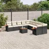 Image de vidaXL Salon de Jardin avec Coussins 11 pcs, Sièges de Patio, Ensemble de Meubles, Mobilier de Terrasse Arrière-cour 3227197