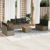 Image de vidaXL Salon de Jardin avec Coussins 8 pcs, Canapés de Terrasse, Ensemble de Meubles de Patio, Mobilier d'Extérieur, Gris 3227565