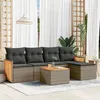 Image de vidaXL Salon de Jardin avec Coussins 6 pcs, Canapés de Terrasse, Ensemble de Meubles de Patio, Mobilier d'Extérieur, Gris 3227607