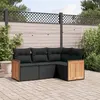 Image de vidaXL Salon de Jardin avec Coussins 4 pcs, Canapés de Terrasse, Ensemble de Meubles de Patio, Mobilier d'Extérieur, Noir 3227609