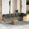 Image de vidaXL Salon de Jardin avec Coussins 7 pcs, Canapés de Terrasse, Ensemble de Meubles de Patio, Mobilier d'Extérieur, Gris 3227677