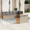 Image de vidaXL Salon de Jardin avec Coussins 8 pcs, Canapés de Terrasse, Ensemble de Meubles de Patio, Mobilier d'Extérieur, Beige 3227830