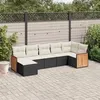Image de vidaXL Salon de Jardin avec Coussins 7 pcs, Canapés de Terrasse, Ensemble de Meubles de Patio, Mobilier d'Extérieur, Noir 3227869