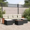 Image de vidaXL Salon de Jardin avec Coussins 7 pcs, Canapés de Terrasse, Ensemble de Meubles de Patio, Mobilier d'Extérieur, Noir 3227904
