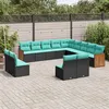 Image de Salon de jardin modulable GENERIQUE resine tressee 13 pieces 62 x 55 x 69 cm
