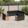 Image de Salon de jardin modulable VIDAXL resine tressee noir 11 pieces x 59 x 69 11 personnes