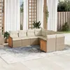 Image de vidaXL Salon de Jardin avec Coussins 8 pcs, Canapés de Terrasse, Ensemble de Meubles de Patio, Mobilier d'Extérieur, Beige 3228235