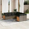 Image de vidaXL Salon de Jardin avec Coussins 8 pcs, Canapés de Terrasse, Ensemble de Meubles de Patio, Mobilier d'Extérieur, Gris 3228237