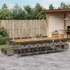 Image de Salon de jardin modulable VIDAXL beige resine tressee 11 personnes 62 x 62 x 69 cm 12 pieces