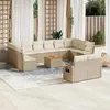 Image de vidaXL Salon de Jardin avec Coussins 13 pcs, Canapés de Terrasse, Ensemble de Meubles de Patio, Mobilier d'Extérieur, Beige 3224798