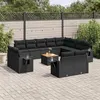 Image de Salon de jardin modulable GENERIQUE noir 12 personnes resine tressee 62 x 62 x 69 cm 13 pieces