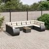 Image de vidaXL Salon de Jardin avec Coussins 11 pcs, Sièges de Patio, Ensemble de Meubles, Mobilier de Terrasse Arrière-cour 3225174