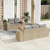 Image de Salon de jardin modulable GENERIQUE beige 5 personnes 6 pieces 62 x 55 x 69 cm resine tressee