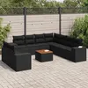 Image de vidaXL Salon de Jardin avec Coussins 12 pcs, Canapés de Patio, Ensemble de Meubles, Mobilier de Terrasse Extérieur, Beige 3257837