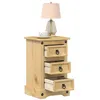 Image de Table de chevet Corona 35x32,5x58 cm bois de pin massif