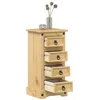 Image de Table de chevet Corona 35x32,5x74 cm bois de pin massif
