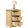 Image de vidaXL Table de chevet Corona 53x39x66 cm bois de pin massif, meuble de chevet, table d'appoint, armoire de lit, armoire de 4005659