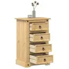 Image de vidaXL Table de chevet Corona 53x39x84 cm bois de pin massif, meuble de chevet, table d'appoint, armoire de lit, armoire de 4005660