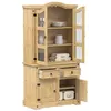 Image de vidaXL Vitrine en verre Corona 100x48,5x179 cm bois massif de pin, armoire, armoire avec portes vitrées, vitrine avec portes 4005681