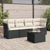 Image de vidaXL Salon de Jardin avec Coussins 5 pcs, Canapés avec Pieds Réglables, Ensemble de Meubles d'Extérieur Patio Terrasse, 3249075