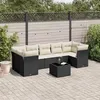 Image de Salon de jardin modulable VIDAXL resine tressee noir 8 pieces x 289 x 69 7 personnes