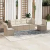 Image de Salon de jardin modulable VIDAXL resine tressee beige 6 pieces x 234 x 69 6 personnes