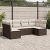 Image de vidaXL Salon de Jardin avec Coussins 6 pcs, Canapés avec Pieds Réglables, Ensemble de Meubles d'Extérieur Patio Terrasse, 3249232