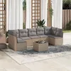 Image de vidaXL Salon de jardin avec coussins 8 pcs beige résine tressée 3249278