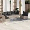 Image de vidaXL Salon de Jardin avec Coussins 8 pcs, Canapés avec Pieds Réglables, Ensemble de Meubles d'Extérieur Patio Terrasse, 3249291