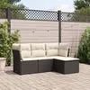 Image de vidaXL Salon de Jardin avec Coussins 4 pcs, Canapés avec Pieds Réglables, Ensemble de Meubles d'Extérieur Patio Terrasse, 3249375